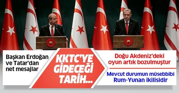 Son dakika: Başkan Erdoğan ile KKTC Cumhurbaşkanı Tatar’dan önemli açıklamalar
