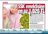 SSK emeklisine en az 1.926 TL (Video)