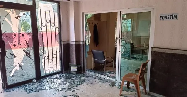 Tartıştığı apartman yöneticisinin ofisine el yapımı patlayıcıyla saldırdı