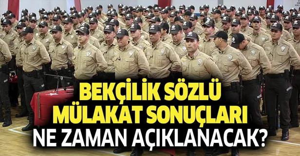 Kritik haftalara girildi! 2019 1. dönem bekçilik sözlü mülakat sonuçları ne zaman, hangi gün açıklanacak?-1