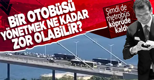 15 Temmuz Şehitler Köprüsü'nde metrobüs arızası!