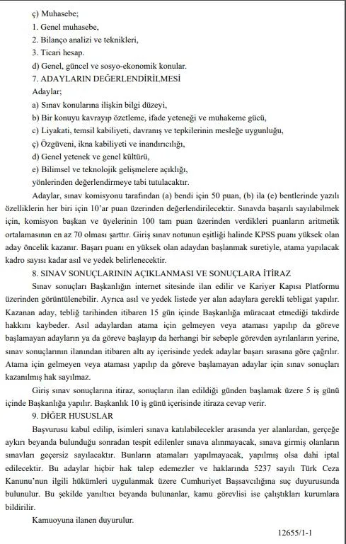 Son dakika: Resmi Gazete'de yayımlandı! Sağlık Bakanlığı 40 müfettiş yardımcısı alacak-8