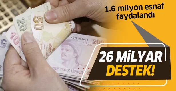 Esnafa 26 milyar lira destek