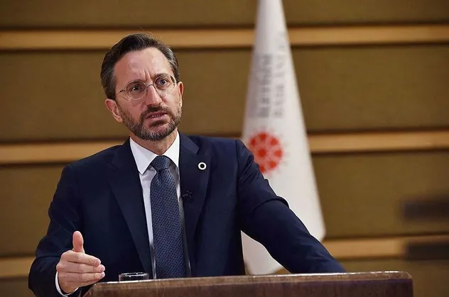 İletişim Başkanı Fahrettin Altun'dan, Başkan Erdoğan'a hakaret eden Yunan paçavrasına kınama