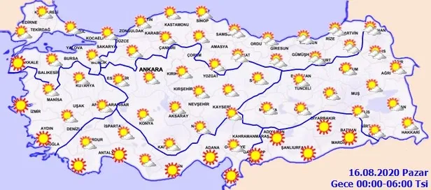 HAVA DURUMU | Meteorolojiden o illere sağanak uyarısı | 15 Ağustos 2020 hava nasıl olacak?-5