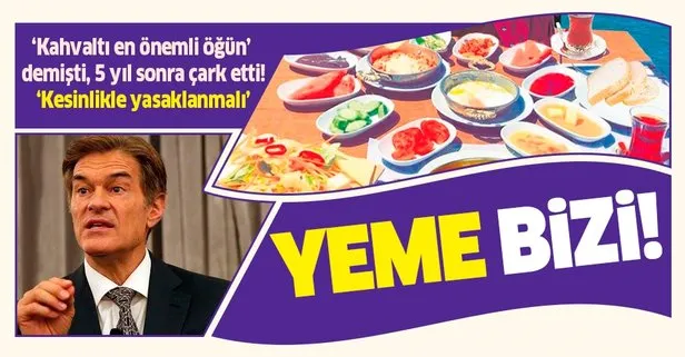 Prof. Dr. Mehmet Öz gündem olmak için saçmaladı! Kahvaltıya gerek yok, kesinlikle yasaklanmalı...