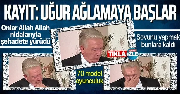 Kayıt! Ve Uğur Dündar, Dumlupınar şehidini anlatırken ağlamaya başlar...