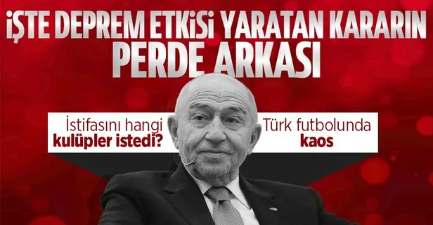 İşte TFF Başkanı Özdemir’in istifa kararının perde arkası