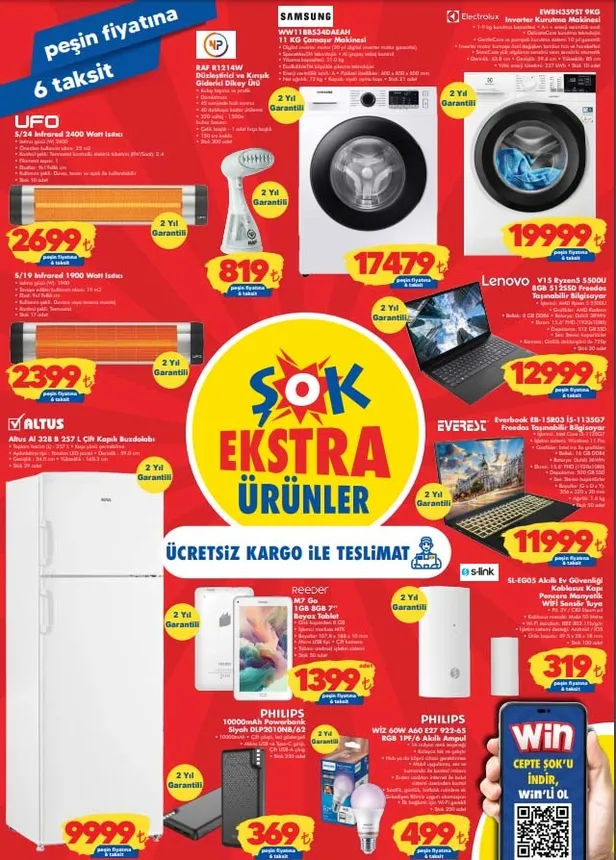 1701065845508.jpg Peşin fiyatına 6 taksit 2699 TL'ye satışta! Kış geldi ŞOK'ta Ufo indirime girdi! Dikey ütü, PVC masa örtüsü, fırın eldiveni, minder...-3