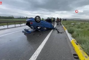 Sivas'ta feci kaza: 1 ölü, 4 yaralı - İZLE