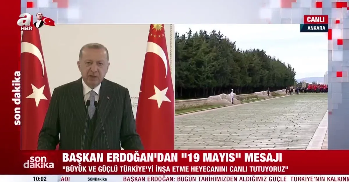 Cumhurbaşkanı Erdoğan'dan ''19 Mayıs'' mesajı