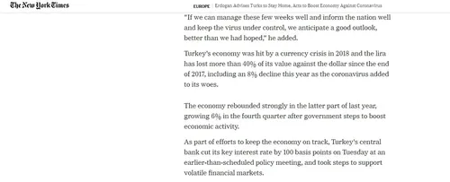 Dünya basını Ekonomik İstikrar Kalkanı paketinden övgüyle bahsetti - 1