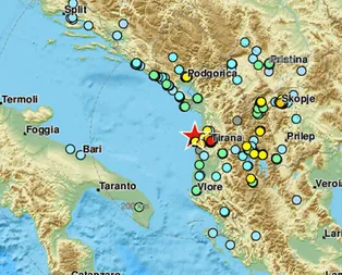 Arnavutlukta 6.4 büyüklüğünde deprem
