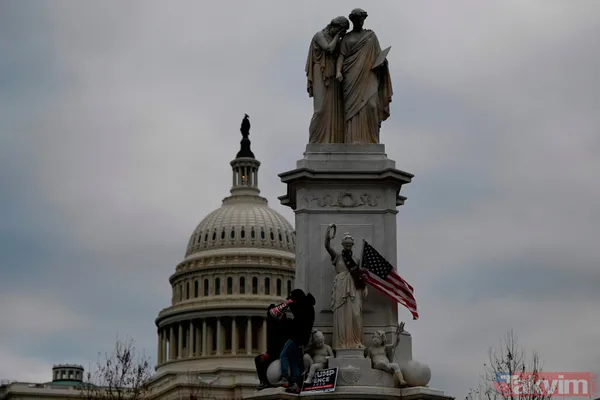 ABD'de 6 Ocak baskını! Protestocular Kongre binasına nasıl girdi? Son dakika görüntüleri şoke ediyor - 34