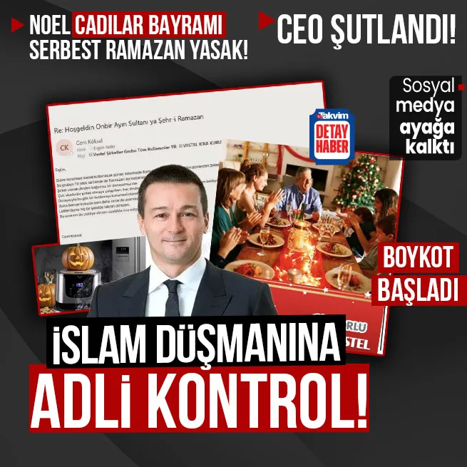 Vestelde Ramazan tebriğini yasaklayan Zorlu Holding CEOsu Bekir Cem Köksalın ifadesi ortaya çıktı