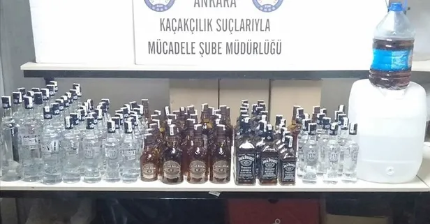 Başkent'te kaçak sigara, tütün ve içki operasyonu: 27 gözaltı