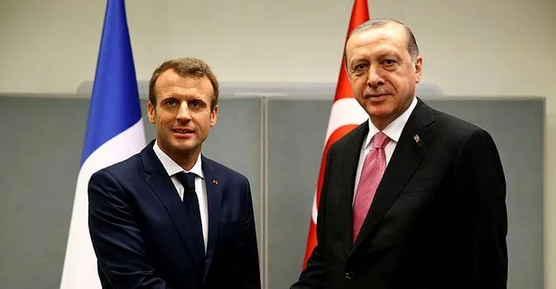 Macron'dan Erdoğan'a tebrik
