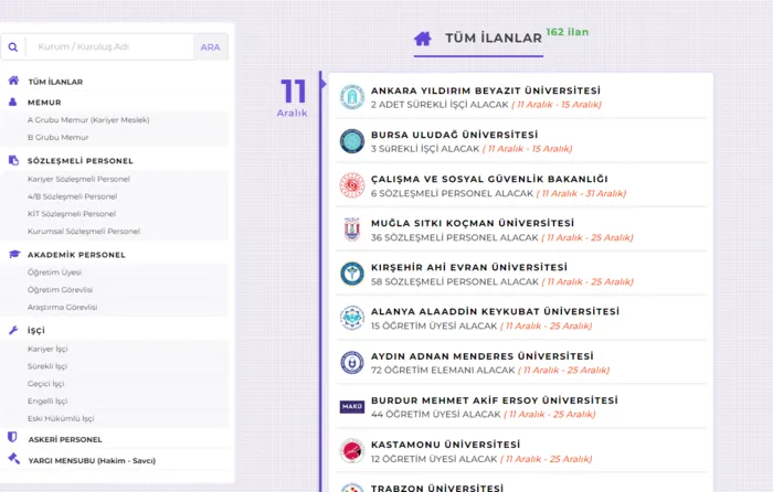 iskur-162-ilan-yayinlandi-kpssden-50525560-puan-alanlara-sevindirici-haber-hastanelere-universitelere-isci-ali-1702284363734.png İŞKUR hastanelere, üniversitelere işçi alımı yapılacak! 162 ilan yayınlandı! KPSS’den 50,52,55,60 puan alanlara sevindirici haber-2