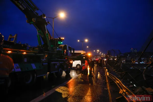 Eyvah eyvah! Yürekler ağza geldi! Cezaevi aracı viyadükte asılı kaldı - 15