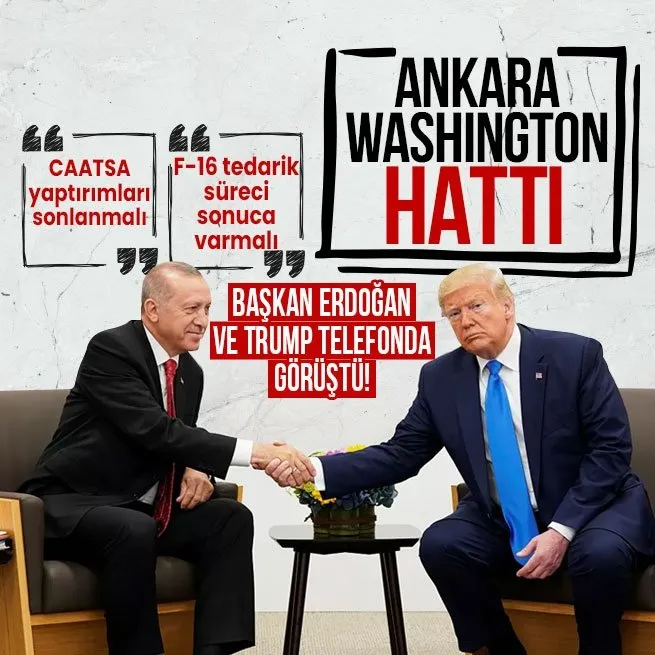 Başkan Erdoğan’dan ABD Başkanı Donald Trump’a telefon!