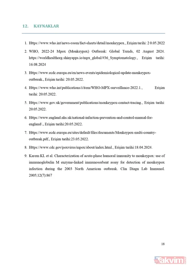 Sağlık Bakanlığı Maymun Çiçeği (MPOX) rehberi yayımladı! İşte virüsün bulaşma yolları, belirtileri ve tedavisi... - 24