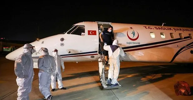 3 Türk hava ambulansıyla Türkiye'ye getirildi
