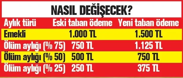 Emekliye 1500 lira | Zamlı emekli maaşları ne zaman yatacak? Kim ne kadar alacak?-6