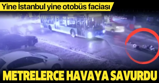 Son dakika: İstanbul’da halk otobüsü dehşeti kamerada! Turistler neye uğradığını şaşırdı