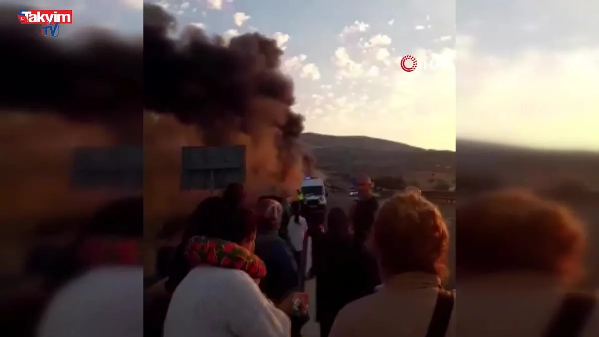 Ankara’da otobüs alev aldı!
