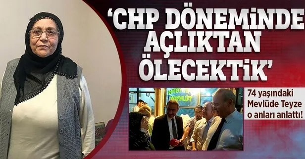 Elazığ’da CHP heyetine tepki gösteren 74 yaşındaki Mevlüde Teyze o anları anlattı