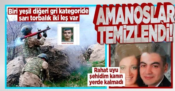 PKK’ya darbe! Gri kategorideki Beraat Boztemir ve yeşil kategorideki Hakim Bedri imha edildi: Şehidimizin kanı yerde kalmadı