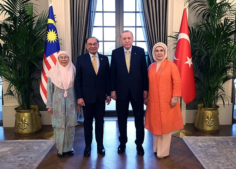 Başkan Erdoğan Külliye'de Malezya Başbakanı Enver ve eşini kabul etti-1