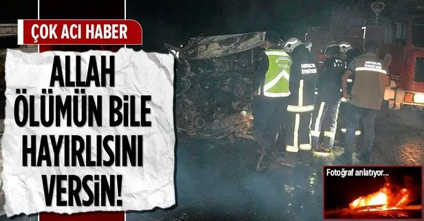 Feci kaza! 2 kişi yanarak hayatını kaybetti