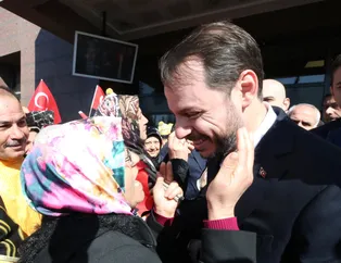 Hazine ve Maliye Bakanı Berat Albayrak'a Gaziantep'te vatandaşlardan yoğun ilgi
