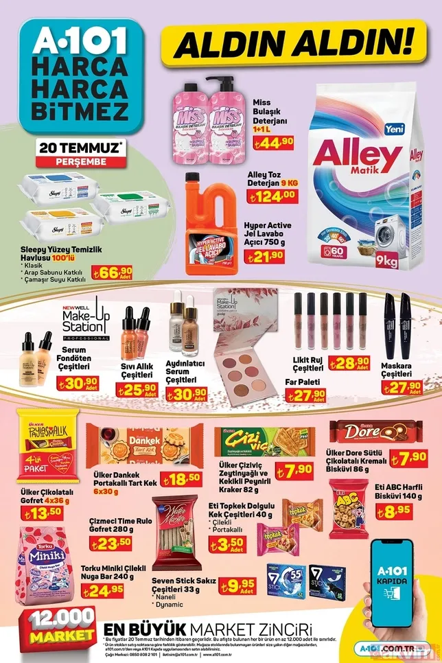 Sabah saat 09:00'a hazır olun! Peş peşe anons geçildi! A101 bedava gibi dağıtacak! Kapıda kuyruk olacak! Çeyizlik ürünler: Kiwi marka ev eşyası...