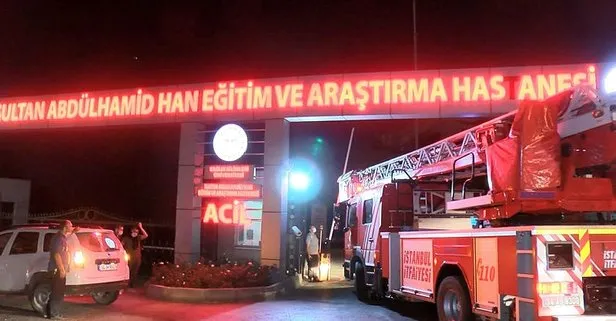 Son dakika: Sultan Abdülhamid Han Eğitim Araştırma Hastanesi’nde yangın çıktı