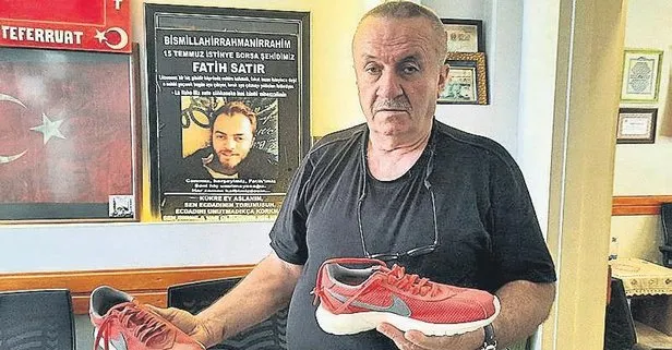 Satır satır dram! 15 Temmuz şehidi Fatih Satır’ın babası Turan Satır oğlunun kanlı ayakkabısına sarıldı