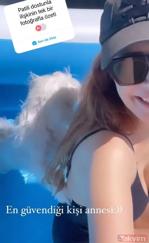 Mine Tugay siyah mayosuyla ortalığı yıktı geçti! İlişkisini tek bir fotoğrafla özetleyen Mine’ye bakın havuz pozuyla çok konuşuldu - 7