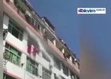 Çin'de intihar girişimine itfaiye çözümü!