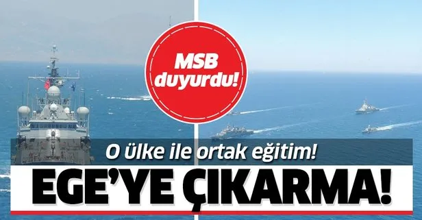 MSB duyurdu! Türk ve İspanyol fırkateynleri ile Ege Denizi’nde eğitim