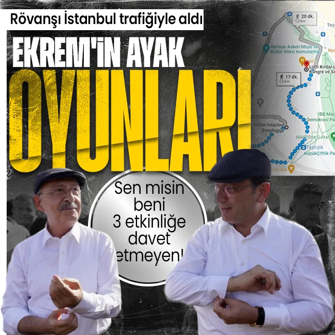 Baba-oğul savaşında yeni bombalar! 3 davete çağrılmayan Ekrem İmamoğlundan Kılıçdaroğluna TELE1 oyunu! Yol kapatıp İstanbul trafiğine soktu