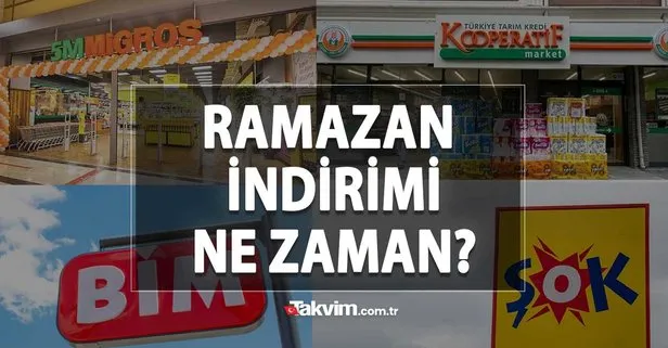 Tarım Kredi market, ŞOK, BİM, Migros tek tek duyurdu: Marketler tıklım tıklım dolacak! Ramazan ayı için DEV İNDİRİM başladı!