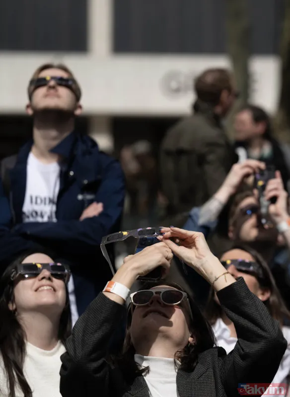 2024 yılının ilk tam Güneş tutulması ABD'de gerçekleşti | Milyonlarca kişi yakından takip etti! İşte o renkli anlar... - 35