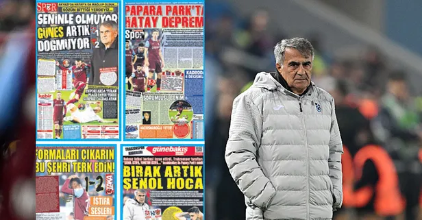 Trabzonspor’un Hatayspor galibiyetinin ardından yerel basından sert sözler!