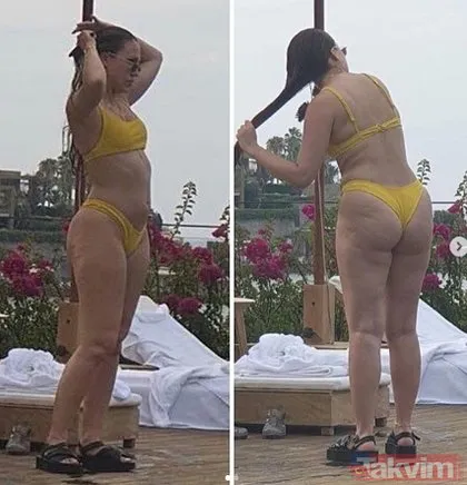 Duygu Özaslan’ın sarı bikinili fotoğraflarının ardından Serdar Ortaç... Sosyal medya çalkalandı