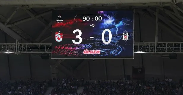 Trabzonspor derbilerdeki 3 puan özlemine Beşiktaş karşısında son verdi