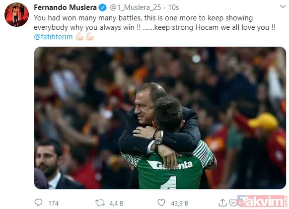 Corona virüse yakalanan Fatih Terim'e destek mesajları: Nefesim daralıyor - 10