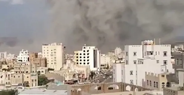 İsrail Yemen'i vurdu! Sana'da patlama sesleri