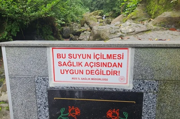 Rize'de yıllardır şifalı diye içilen Andon ılıca suyundan arsenik çıktı!