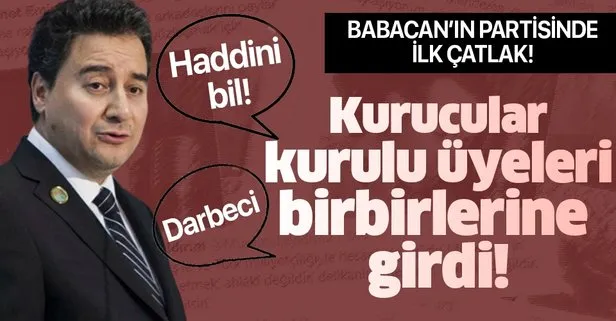 Ali Babacan’ın Deva Partisi’nde çatlak! Kurucular kurulu üyeleri birbirine girdi!